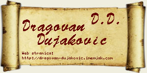 Dragovan Dujaković vizit kartica